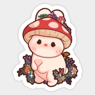 Mushroom bunny Sticker